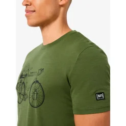 super.natural - Wander Wheel Tee - Merinoshirt