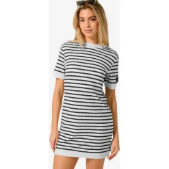 super.natural - Women's Casual Stripe Bio Dress - Kleid