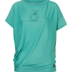 super.natural - Women's Cat Yoga Loose Tee - Merinoshirt