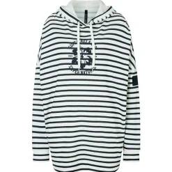 super.natural - Women's Feel Good Stripe Hibiskus Bio Hoodie - Hoodie