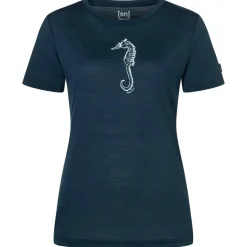 super.natural - Women's Sea Horse Tee - Merinoshirt