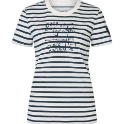 super.natural - Women's Stripe Cote D'Azur Bio Jersey Tee - Merinoshirt