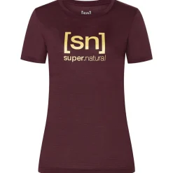 super.natural - Women's The Essential Logo Tee - Merinoshirt