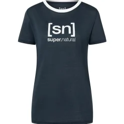 super.natural - Women's The Essential Logo Tee - Merinoshirt