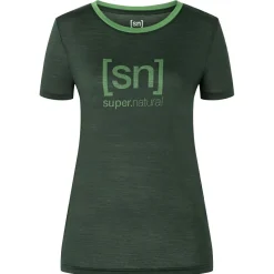 super.natural - Women's The Essential Logo Tee - Merinoshirt