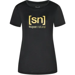 super.natural - Women's The Essential Logo Tee - Merinoshirt