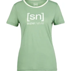 super.natural - Women's The Essential Logo Tee - Merinoshirt