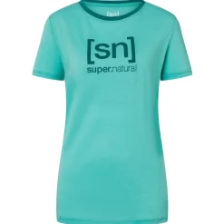 super.natural - Women's The Essential Logo Tee - Merinoshirt