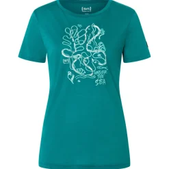 super.natural - Women's Under The Sea Tee - Merinoshirt