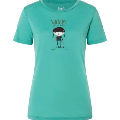 super.natural - Women's Wood Craftine Tee - Merinoshirt