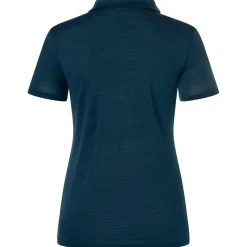 super.natural - Women's Zip Polo - Merinoshirt