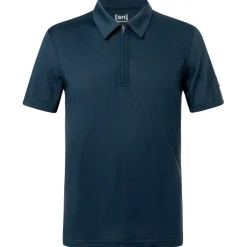 super.natural - Zip Polo - Merinoshirt