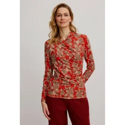 Tranquillo - Women's Feminines EcoVero-Shirt V-Neck - Longsleeve