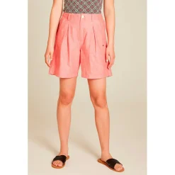 Tranquillo - Women's High Waist Shorts in Leinenoptik - Shorts