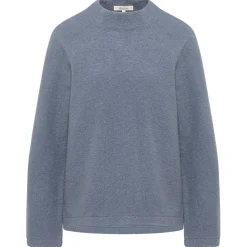 Tranquillo - Women's Kurzer Pullover aus Reiner Walkwolle - Wollpullover