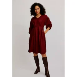 Tranquillo - Women's Tailliertes Kleid aus EcoVero Viskose - Kleid