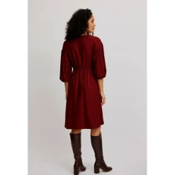 Tranquillo - Women's Tailliertes Kleid aus EcoVero Viskose - Kleid