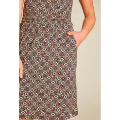 Tranquillo - Women's Tailliertes Minikleid aus Jersey - Kleid