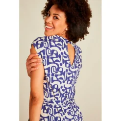 Tranquillo - Women's Tailliertes Ecovero Kleid - Kleid