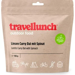 Travellunch - Linsen Curry Dal mit Spinat - vegan