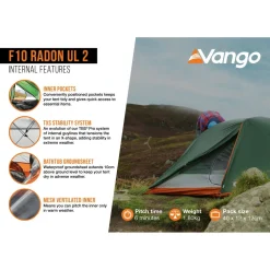 Vango - F10 Radon UL 1 - 1-Personen Zelt