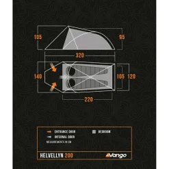Vango - Helvellyn 200 - 2-Personen Zelt