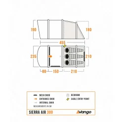 Vango - Sierra Air 300 - 3-Personen Zelt