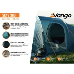 Vango - Skye 300 - 3-Personen Zelt