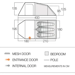 Vango - Skye 300 - 3-Personen Zelt