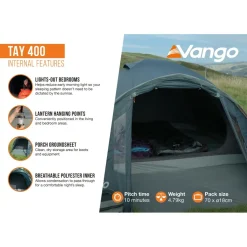 Vango - Tay 400 - 4-Personen Zelt