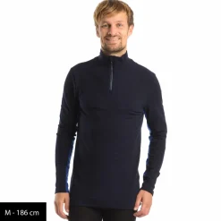 We Norwegians - Tryvann Colblock Zipup - Merinolongsleeve